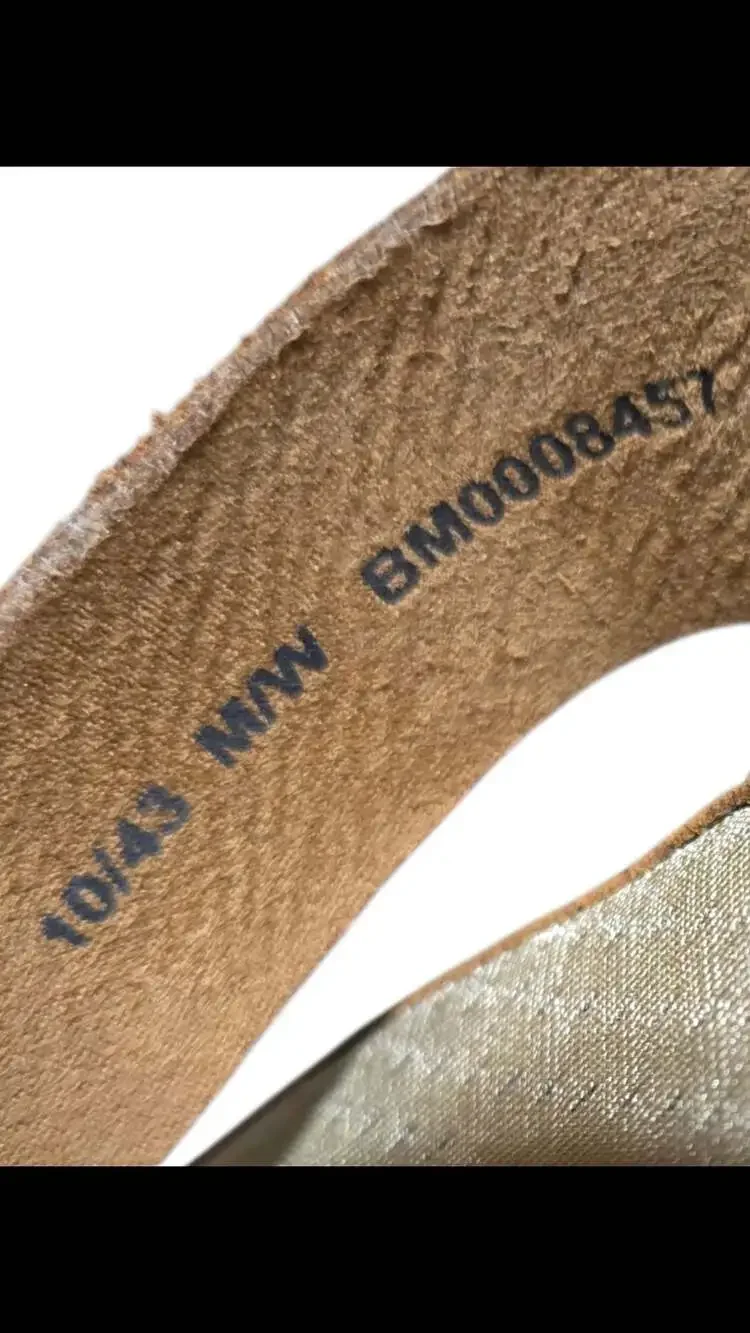 Born Bermuda Men's Suede Leather Flip Flop Sandals Size 10